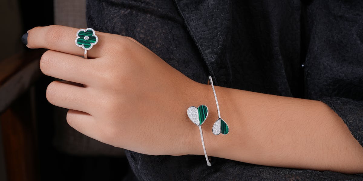 pulseira de malaquita